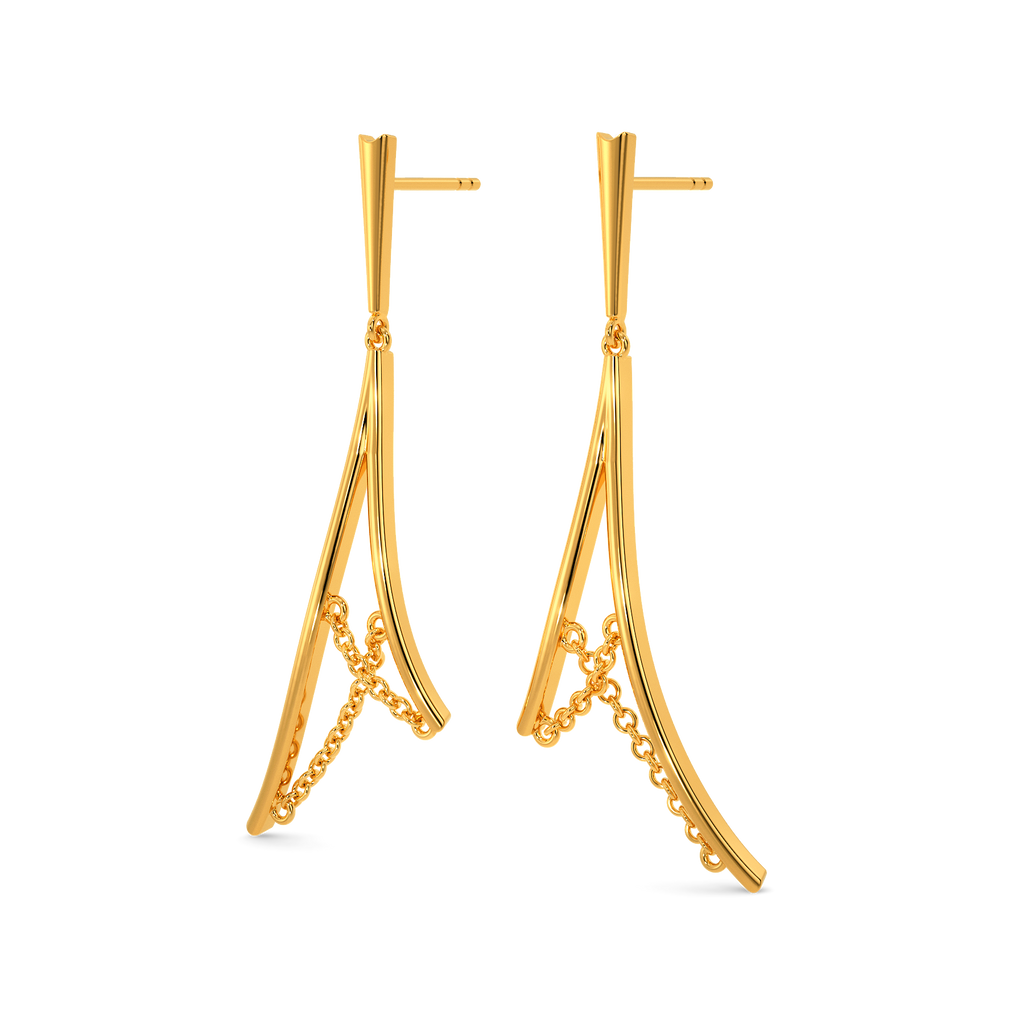 Unfetterd Love Gold Earrings