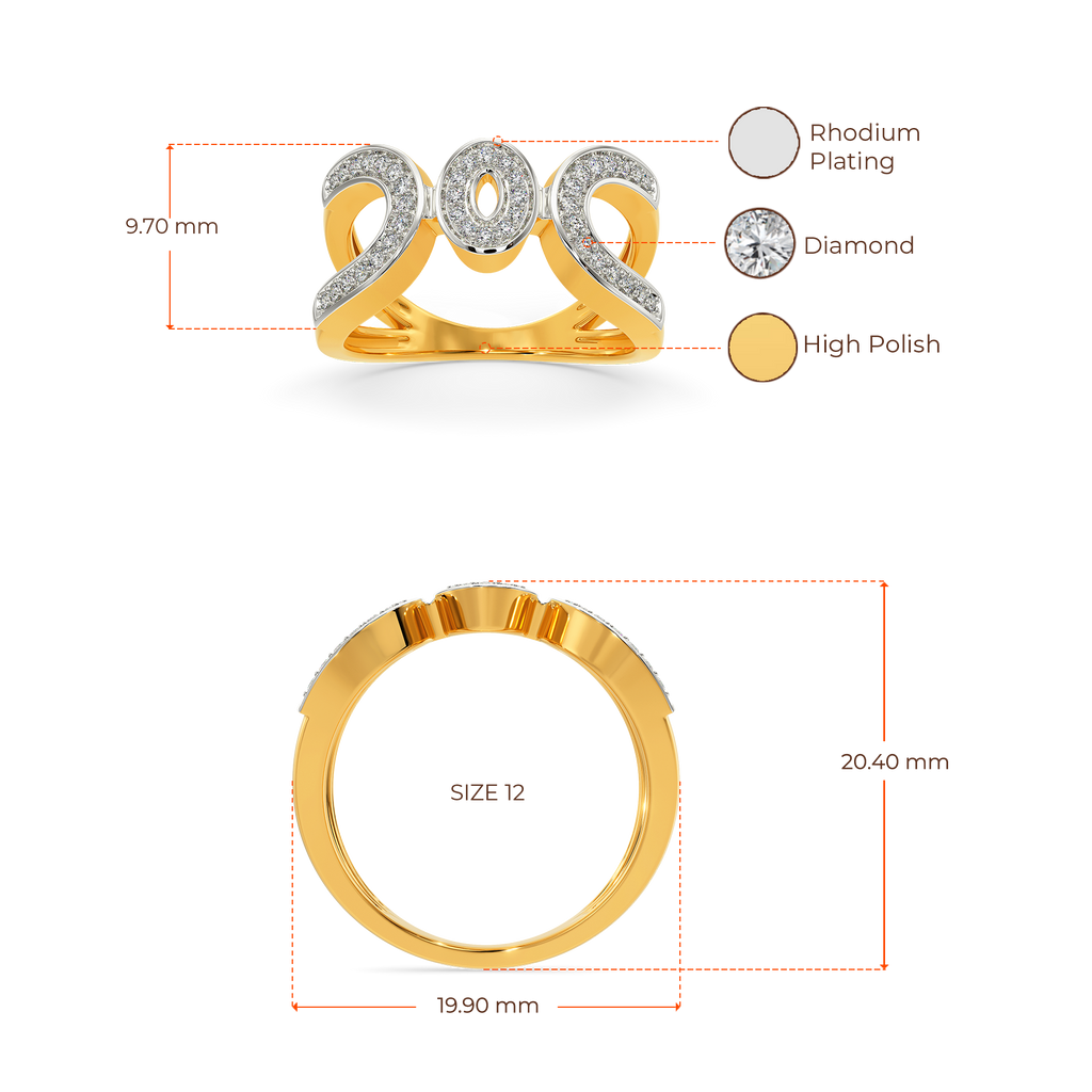 Love String Diamond Rings image