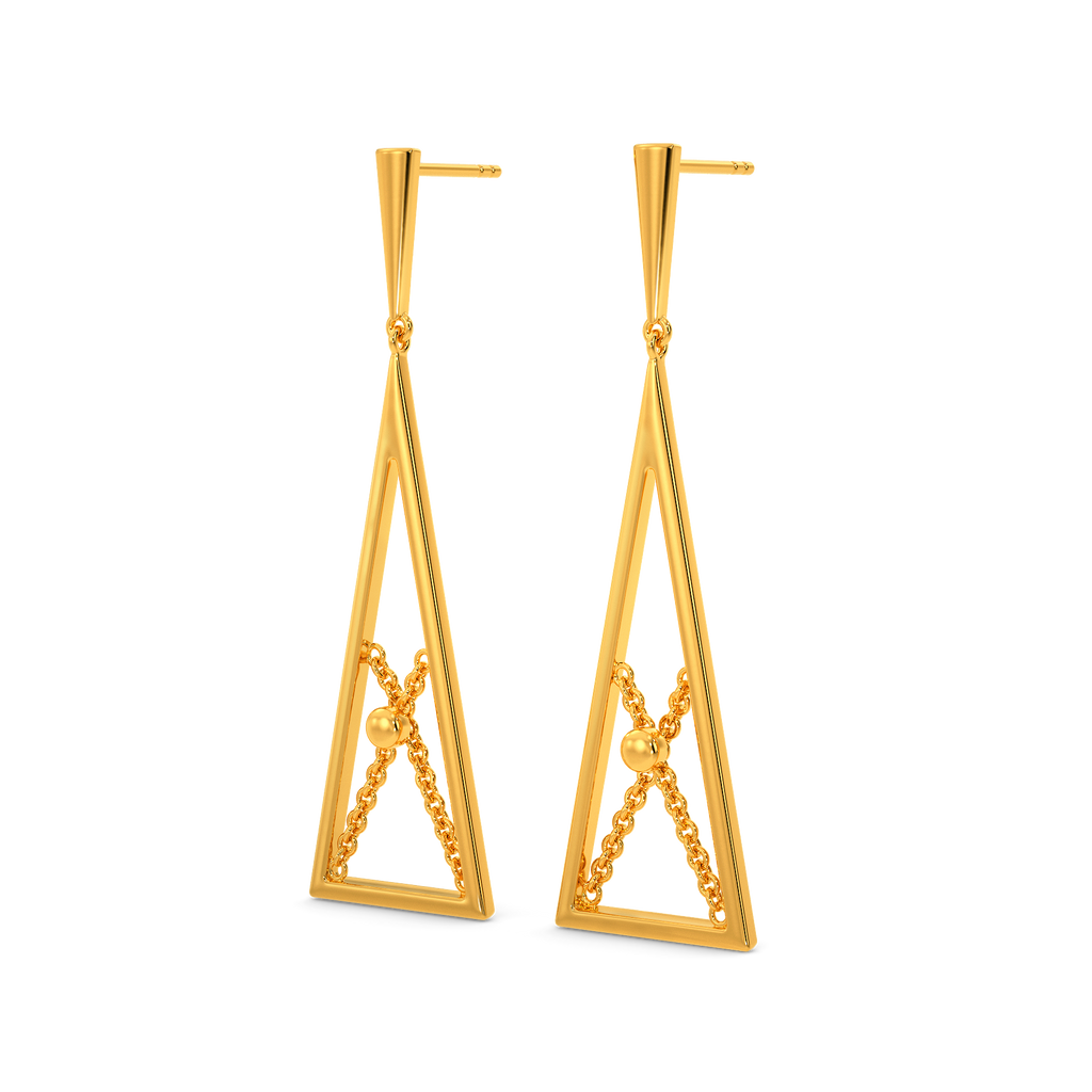 Stringed Love Gold Earrings