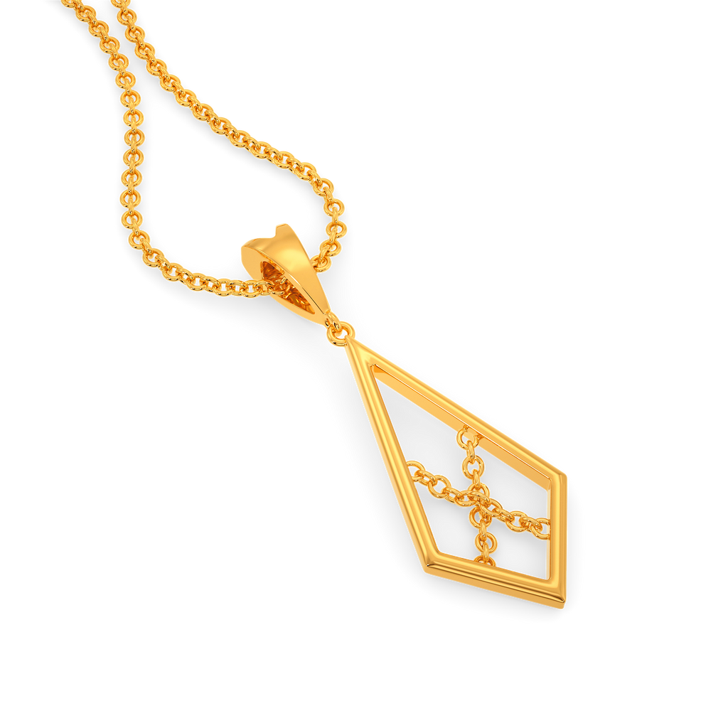 String Reviled Gold Pendants