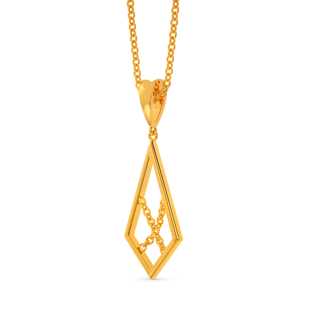 String Reviled Gold Pendants