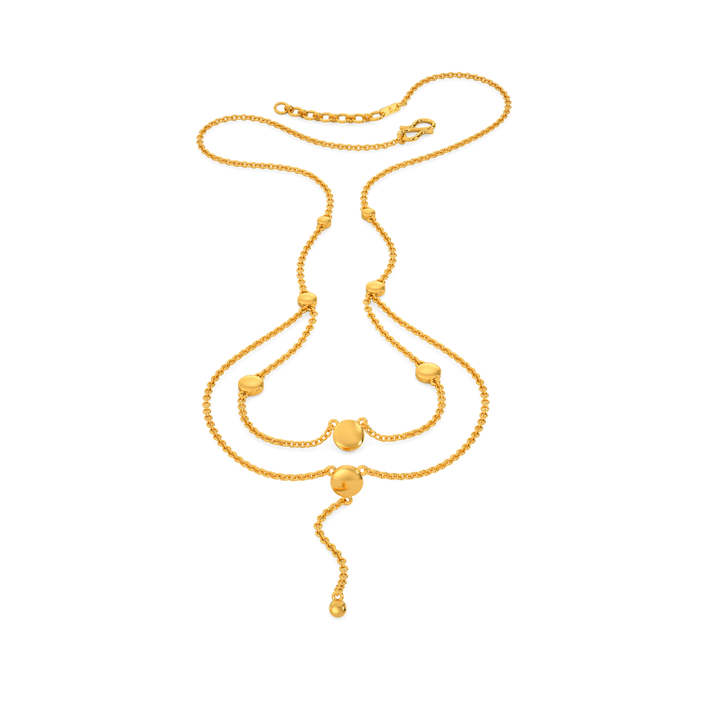 Love Attached Gold Necklaces