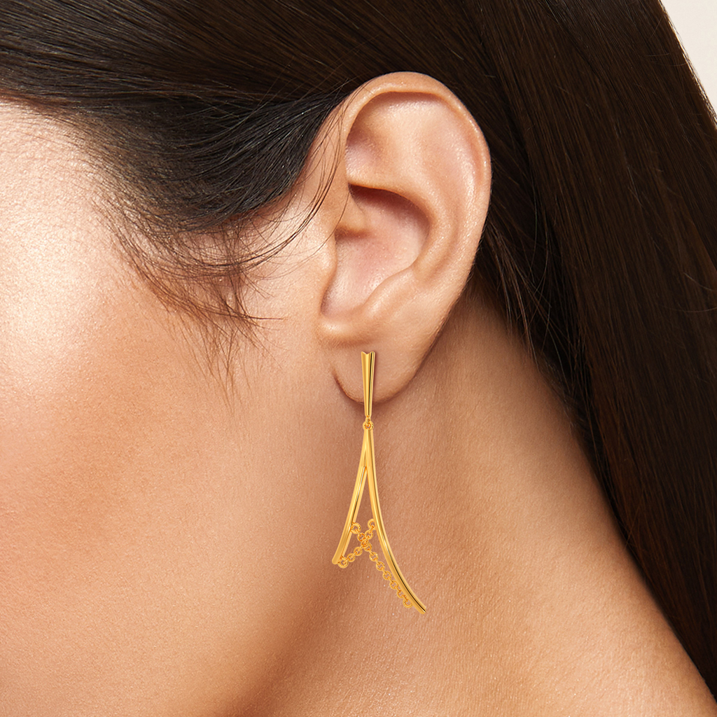 Unfetterd Love Gold Earrings