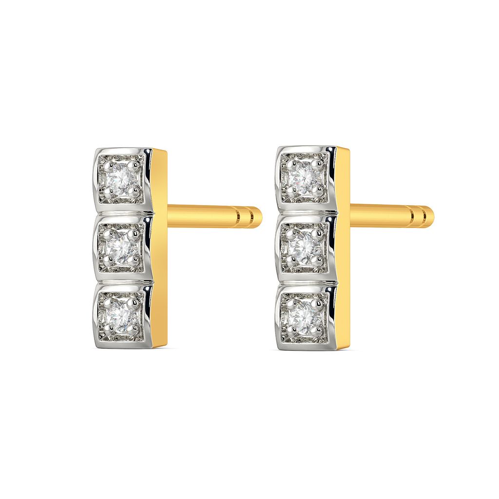 Trio Talk Diamond Earrings