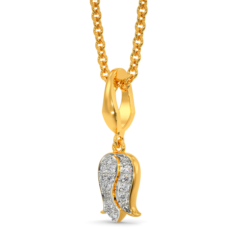 Bloom Like A Tulip Diamond Pendants