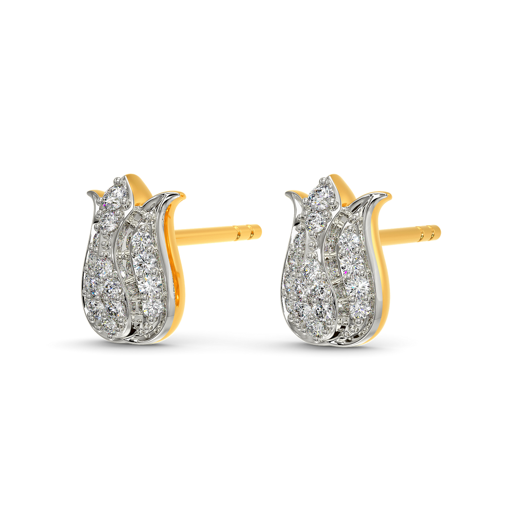 Bloom Like A Tulip Diamond Earrings