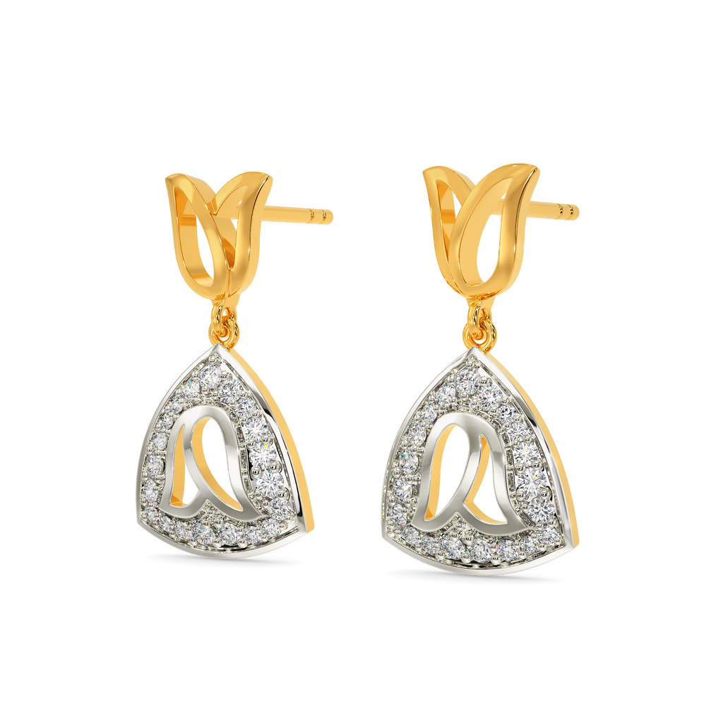 Enveloped In Tulips Diamond Earrings
