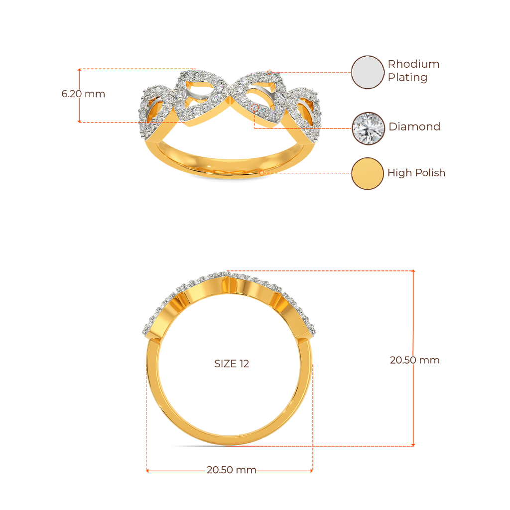 Enveloped In Tulips Diamond Rings image