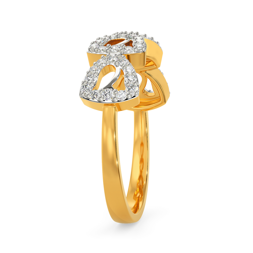 Enveloped In Tulips Diamond Rings image