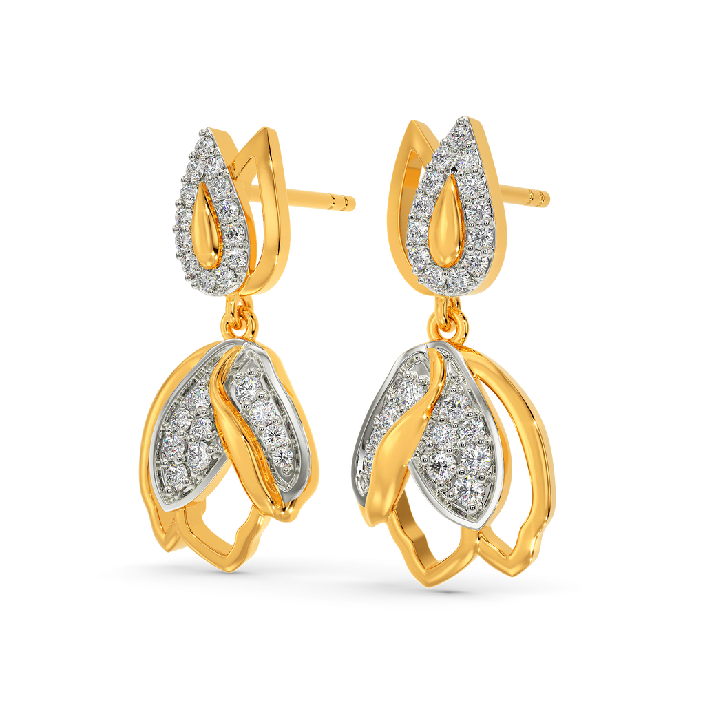 Tulip Story Diamond Earrings