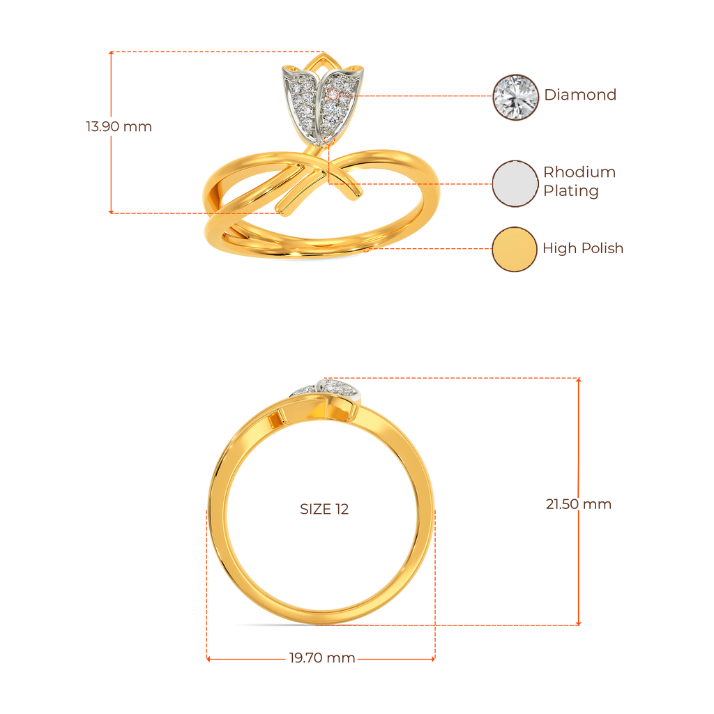 Tune To Tulips Diamond Rings image