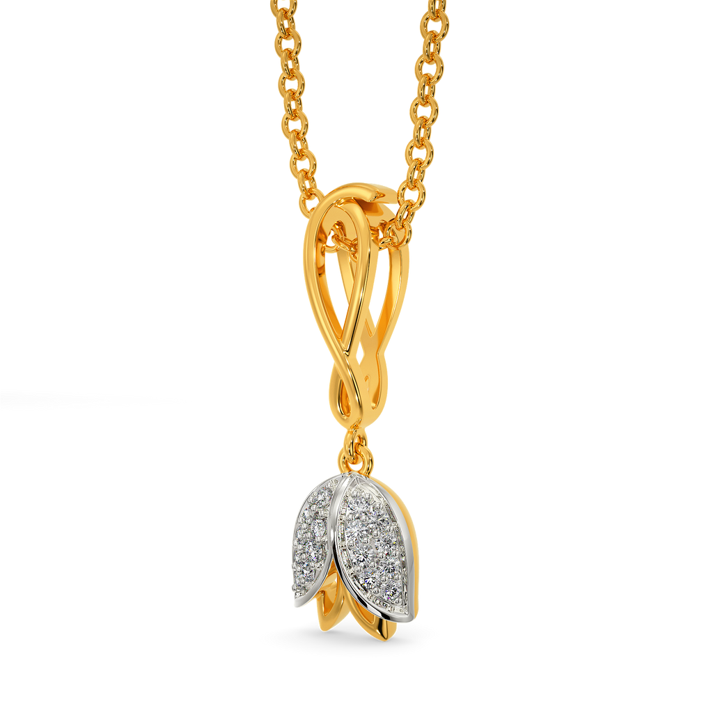 Tulip Essence Diamond Pendants
