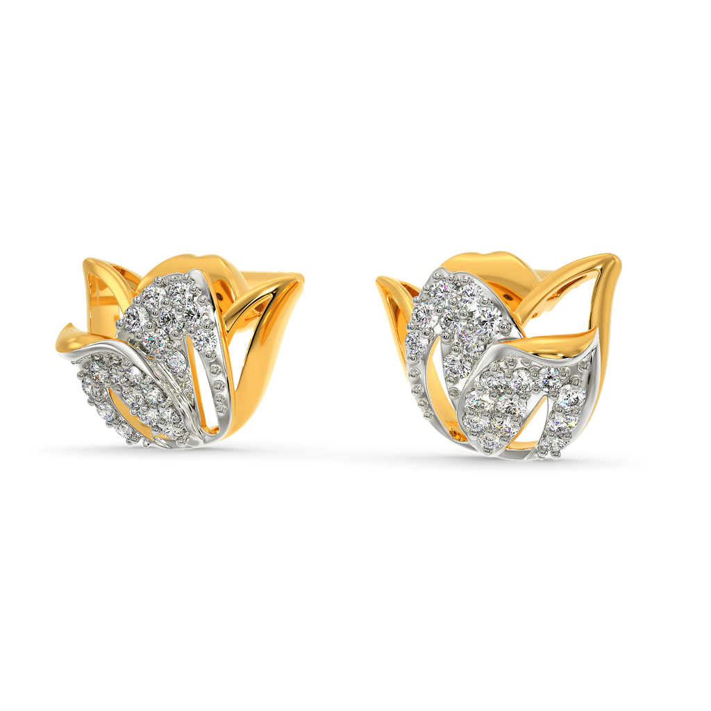 Tulip Unwind Diamond Earrings