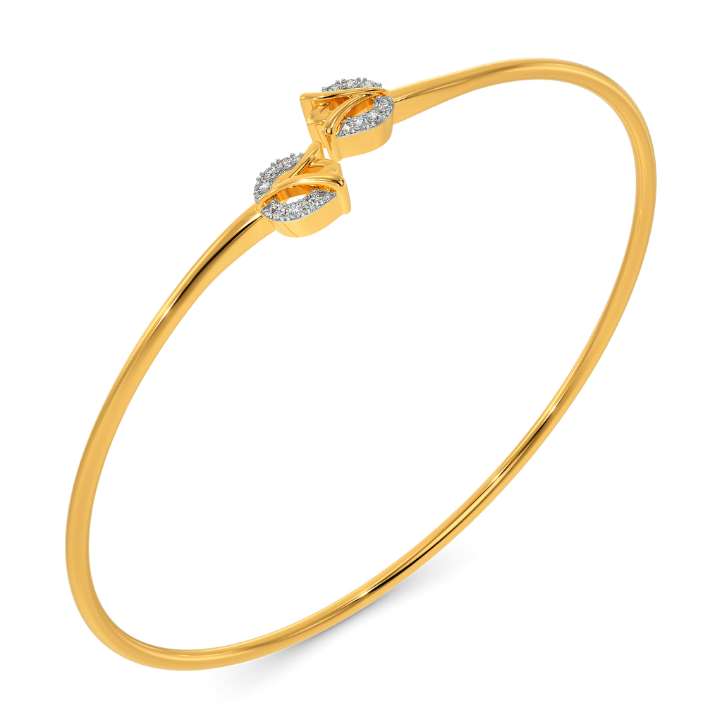 Crazy About Tulips Diamond Bangles