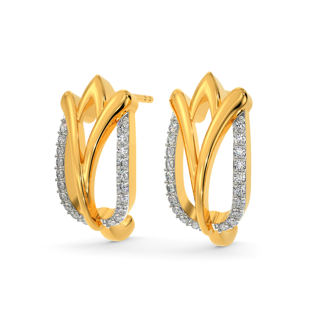 Crazy About Tulips Diamond Earrings