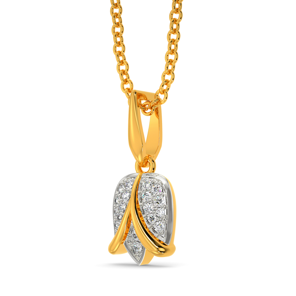 Crazy About Tulips Diamond Pendants