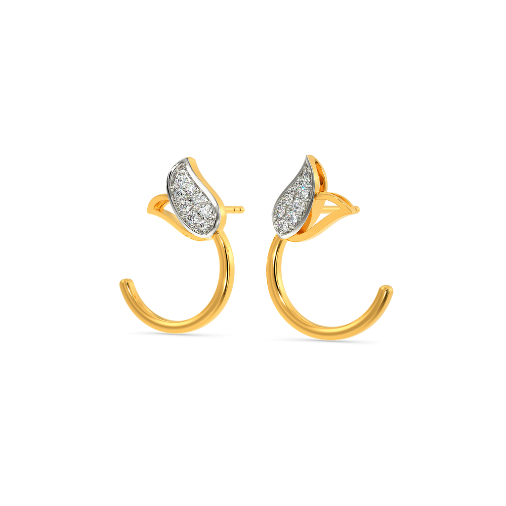 In A Field Of Tulips Diamond Earrings