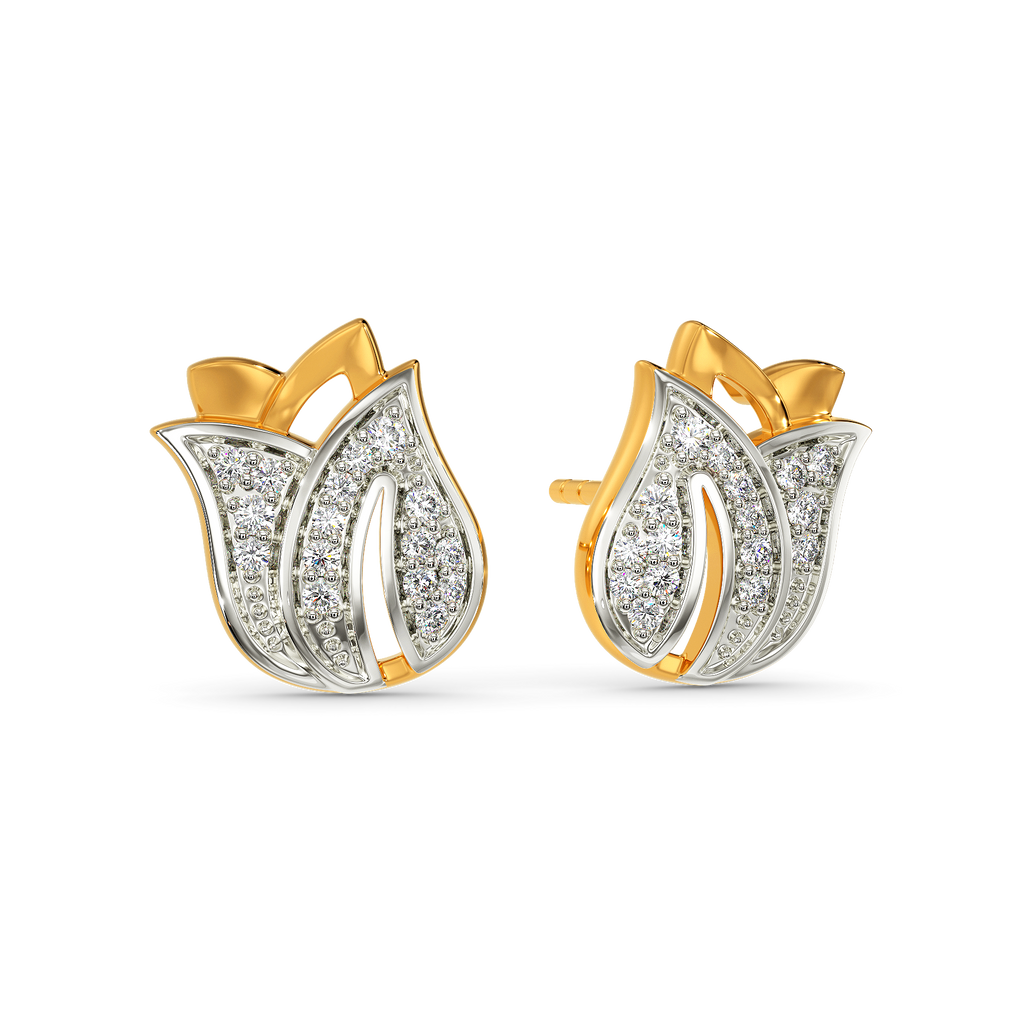 Just Tulips Diamond Earrings