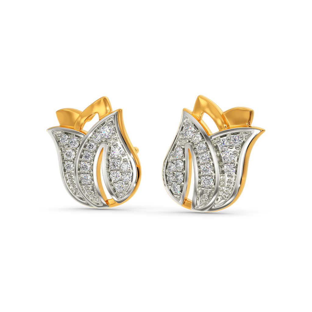 Just Tulips Diamond Earrings