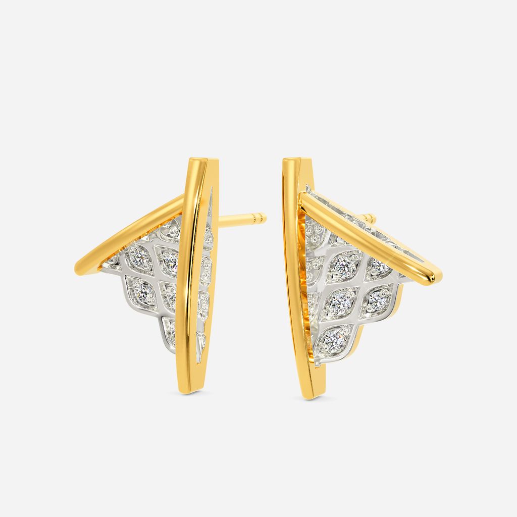 Knits Maze Diamond Earrings