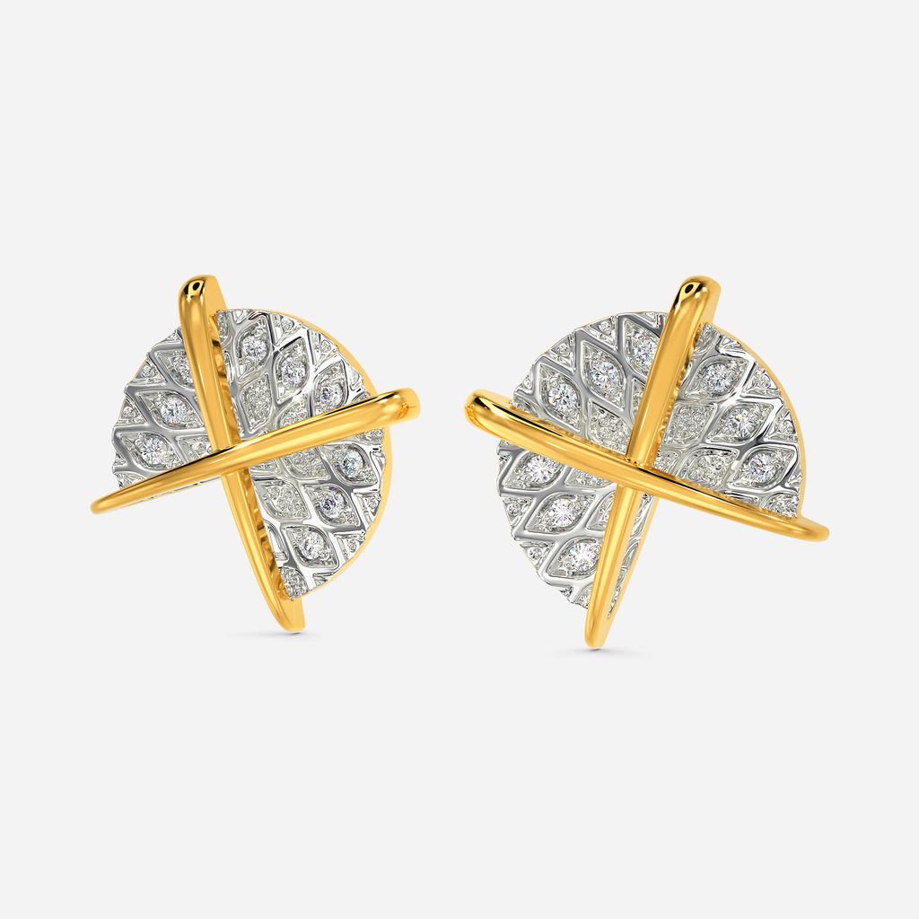 Knit In The Round Diamond Earrings