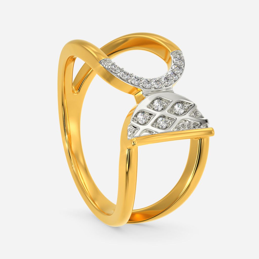 Knitted Together Diamond Rings image