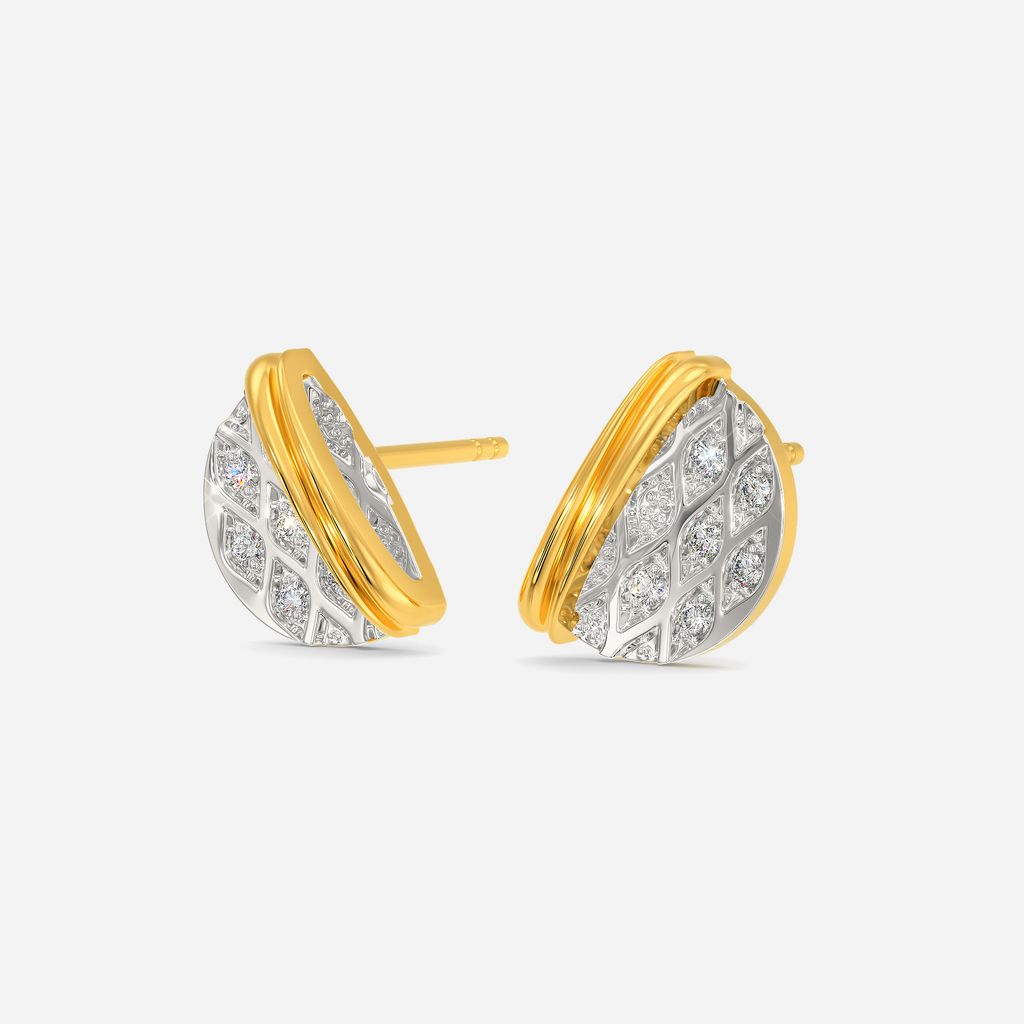 Knitted Together Diamond Earrings