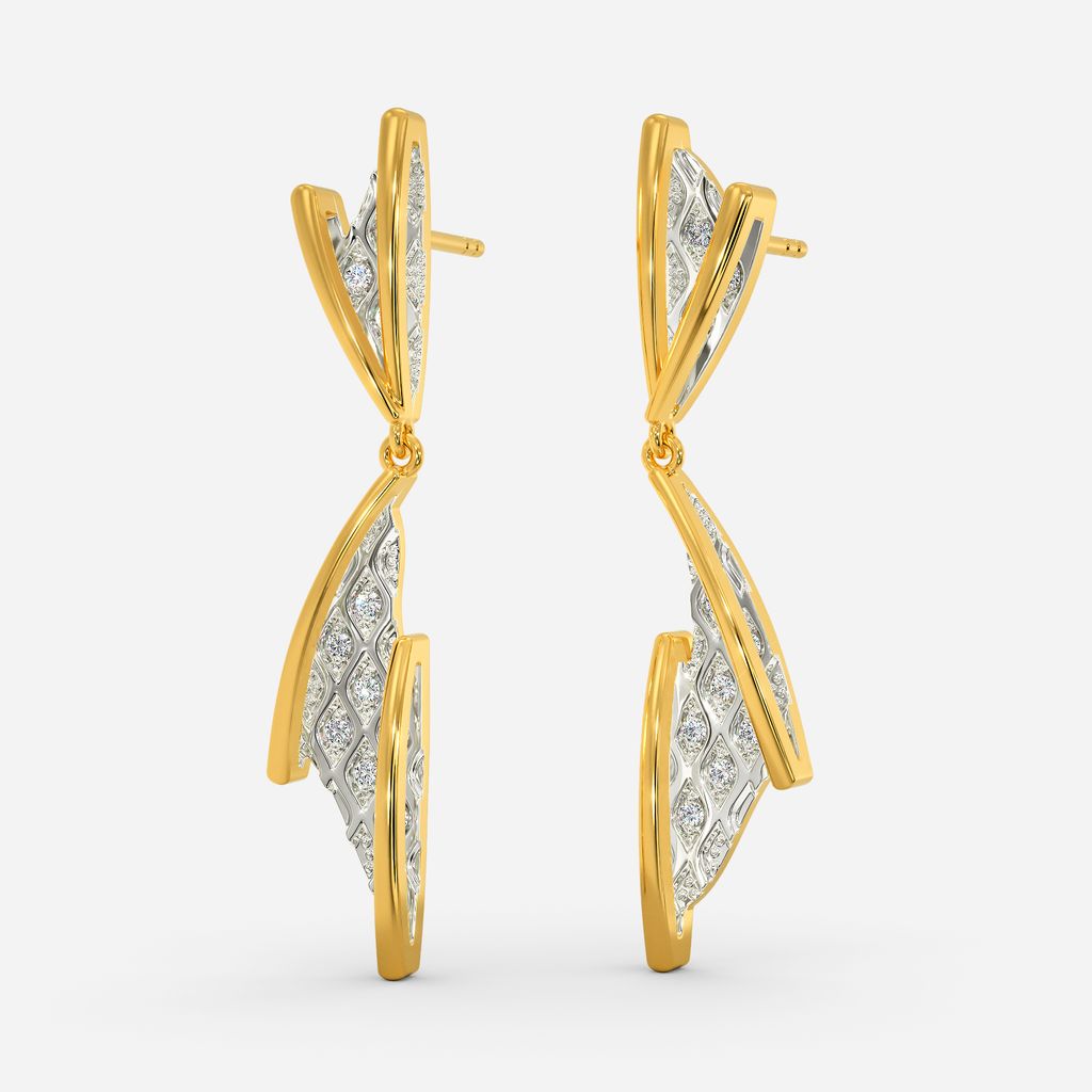 Knit Whimsy Diamond Earrings