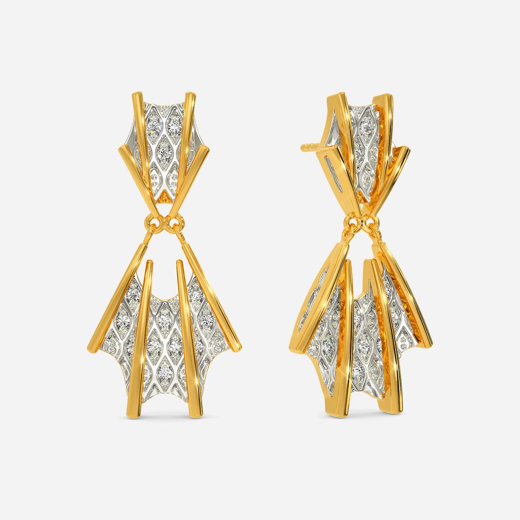 Knits Frill Diamond Earrings