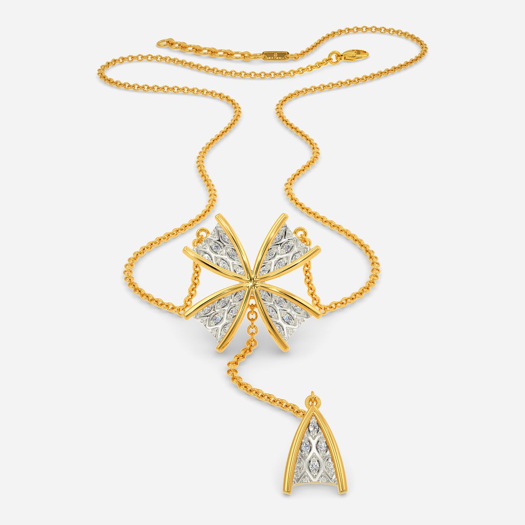 Knit With Love Diamond Necklaces