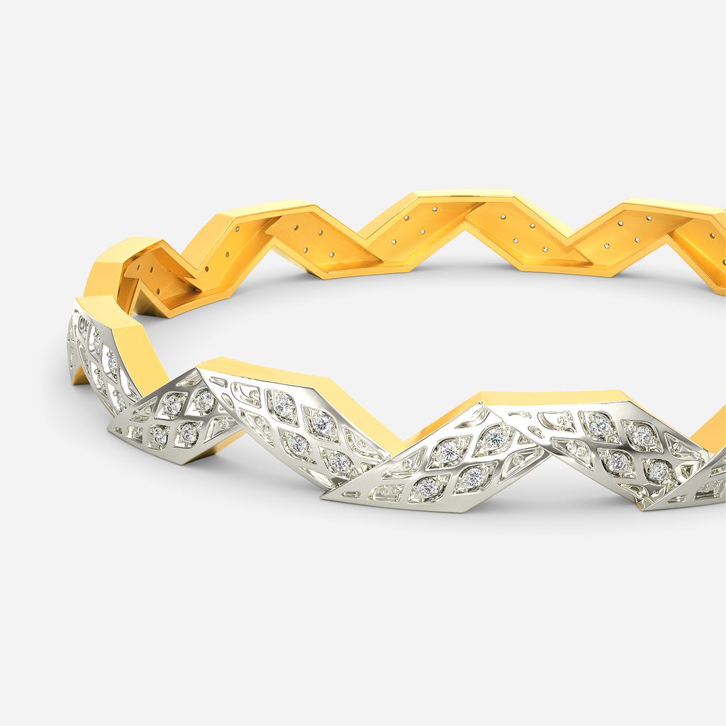 Knitly Attached Diamond Bangles
