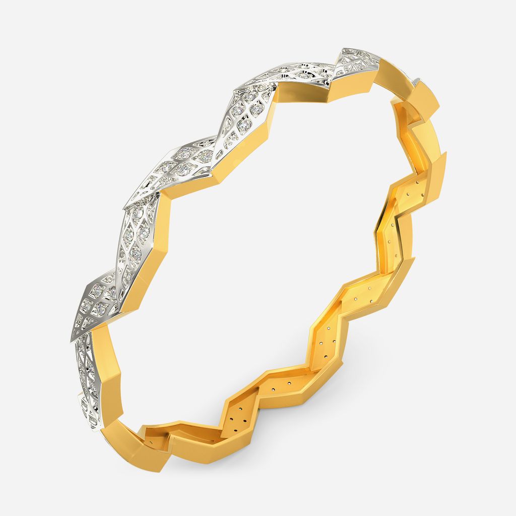 Knitly Attached Diamond Bangles