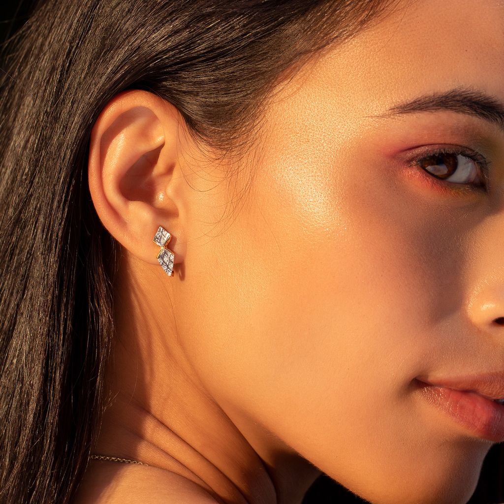 Knit-It-Up Diamond Earrings