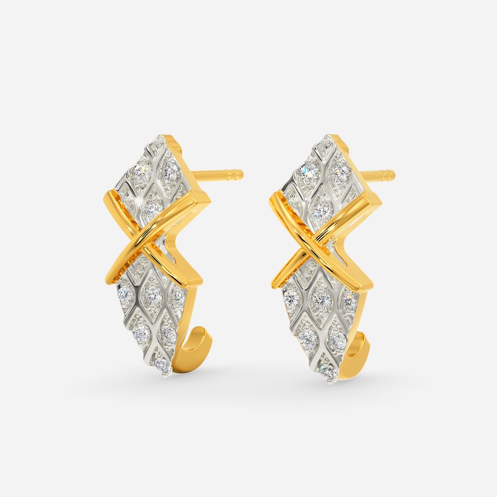 Knit-It-Up Diamond Earrings