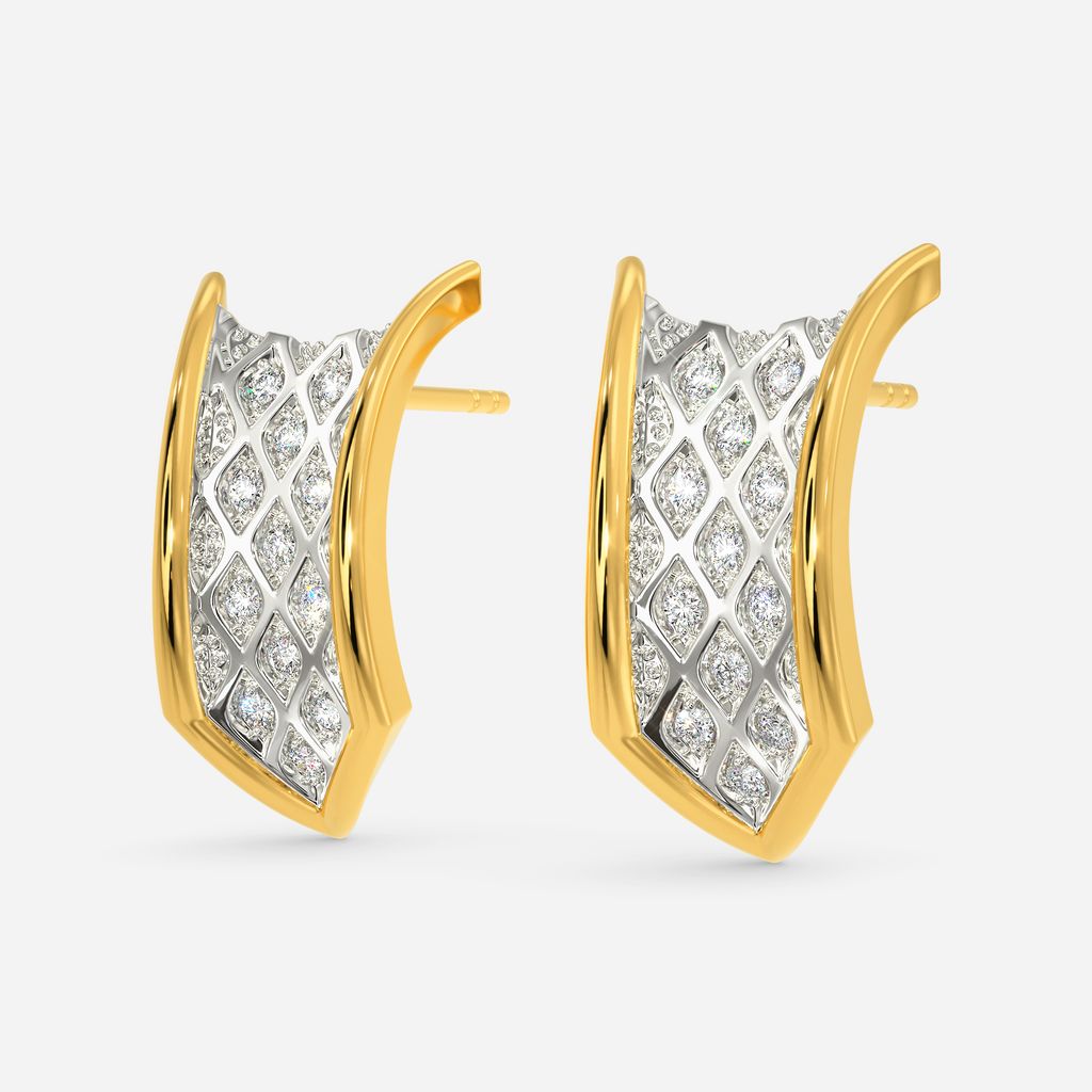 Knit Grit Diamond Earrings