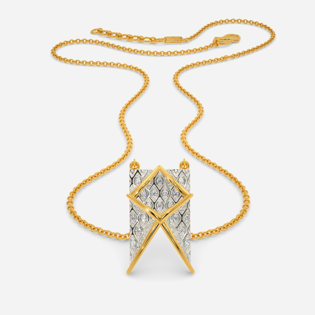 Knit Sparkle Diamond Necklaces