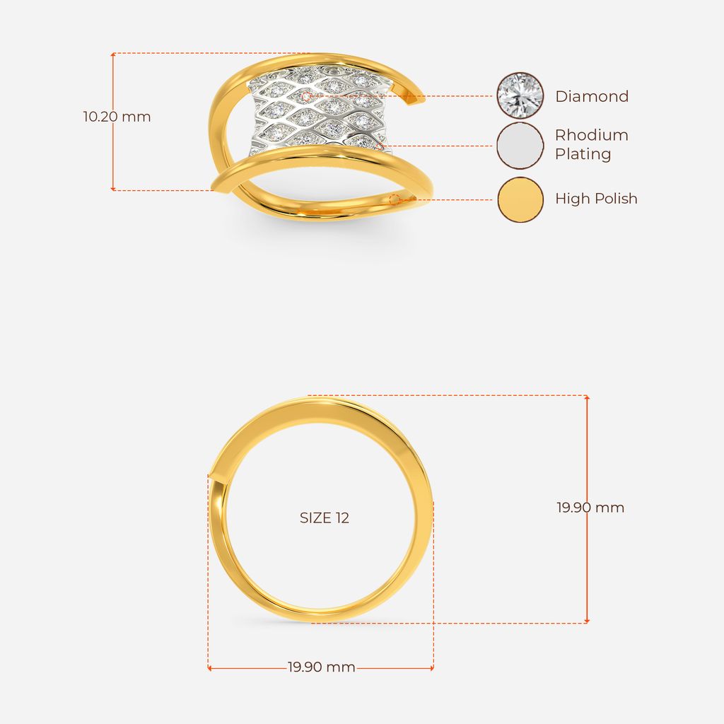 Moss Knit Diamond Rings image