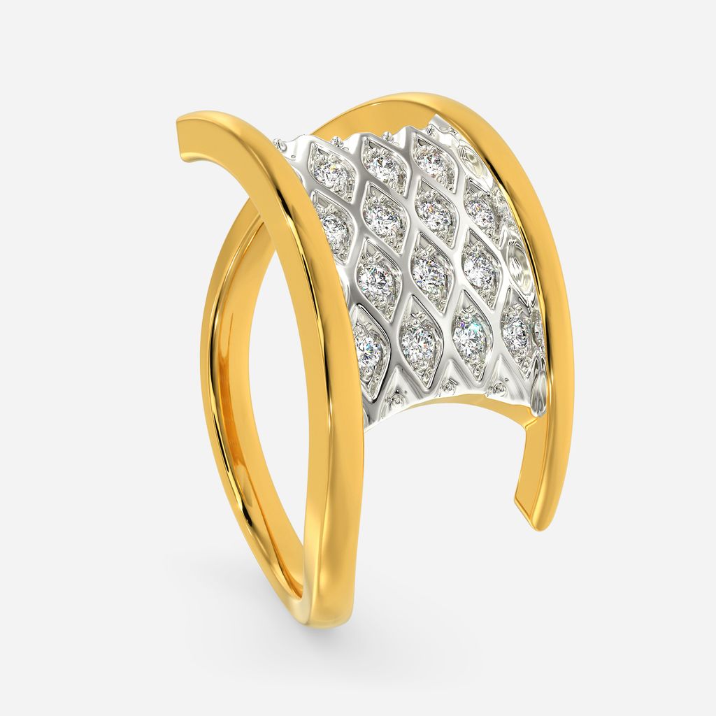 Moss Knit Diamond Rings image