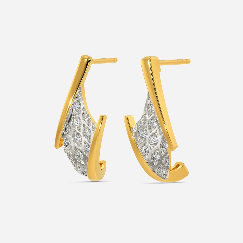 Moss Knit Diamond Earrings