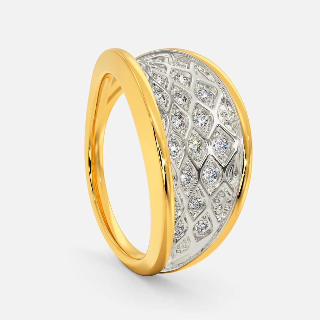 Knit Stich Diamond Rings image