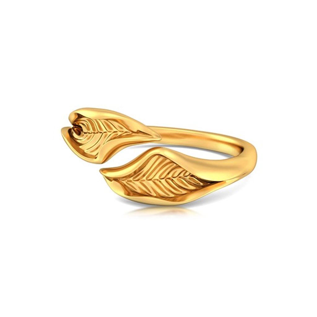 Lure of Verdure Gold Rings alternate view 3