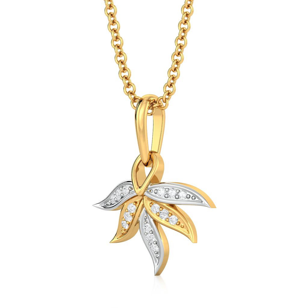 Tropical Artsy Diamond Pendants