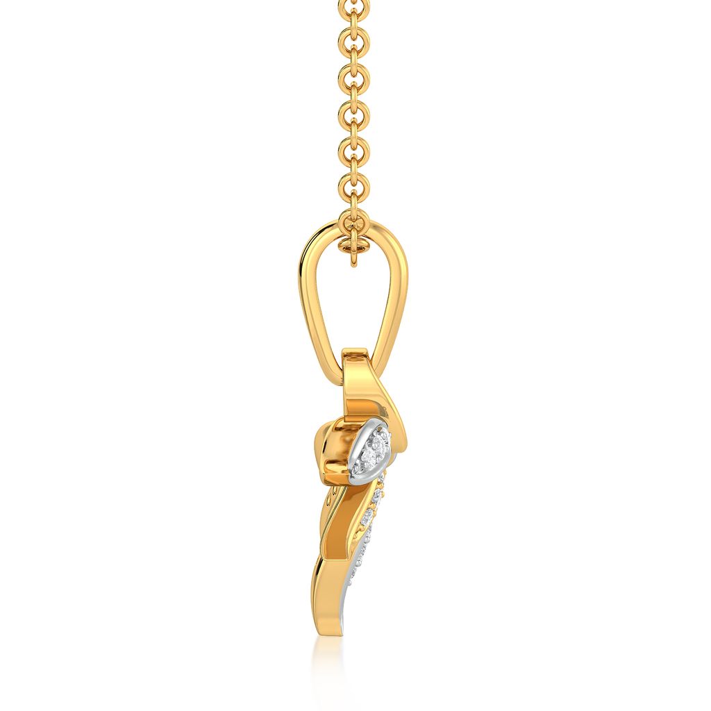 Tropical Artsy Diamond Pendants
