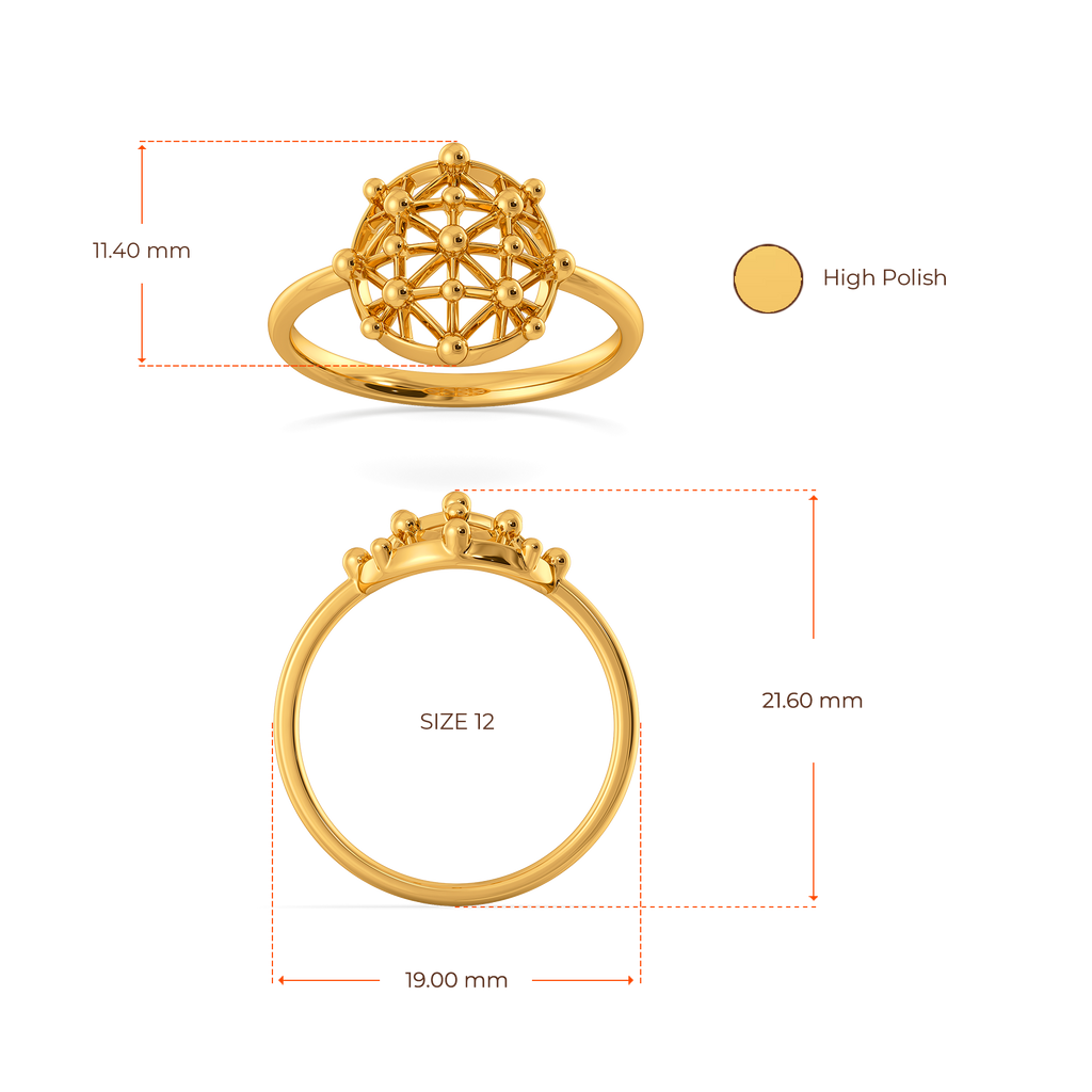 Understated Glamour Gold Rings image