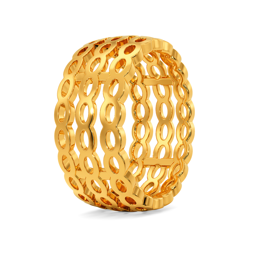 Nesh Mesh  Gold Rings image