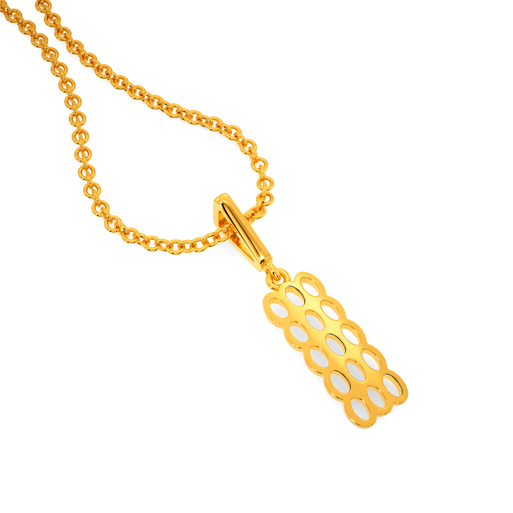 Nesh Mesh Gold Pendants
