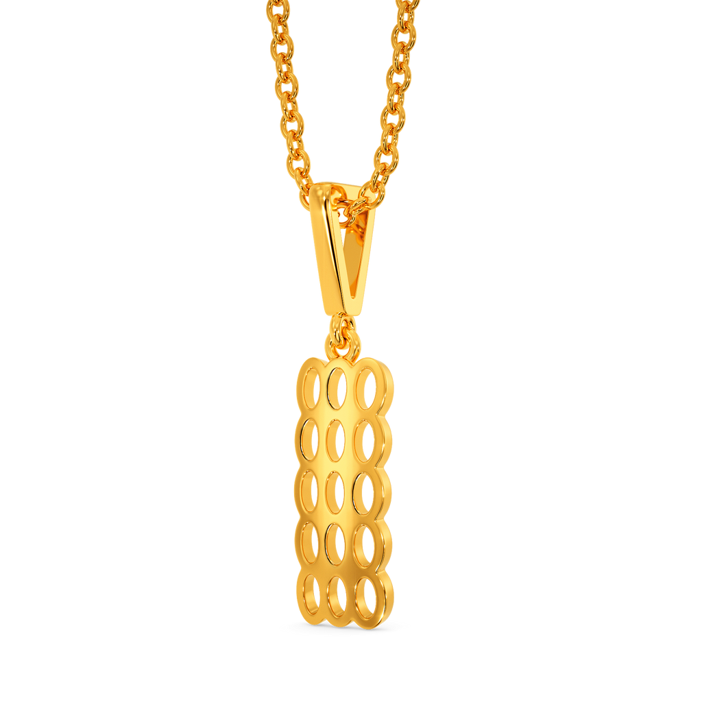 Nesh Mesh Gold Pendants