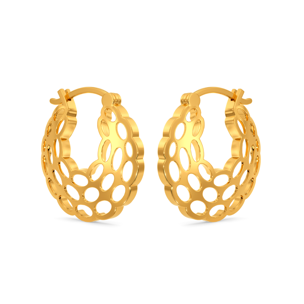 Sensuous Sheer Gold Earrings