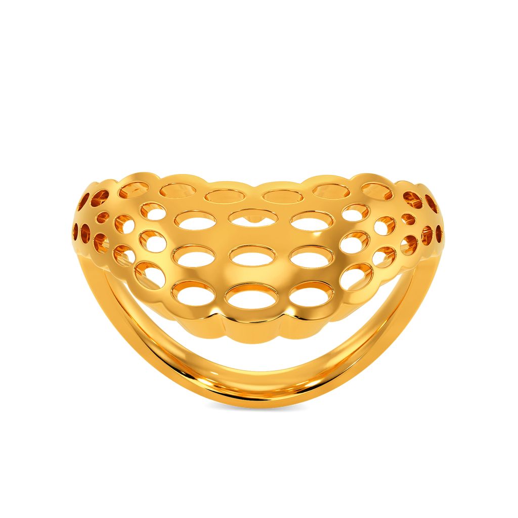 Knit Pop Gold Rings alternate view 3