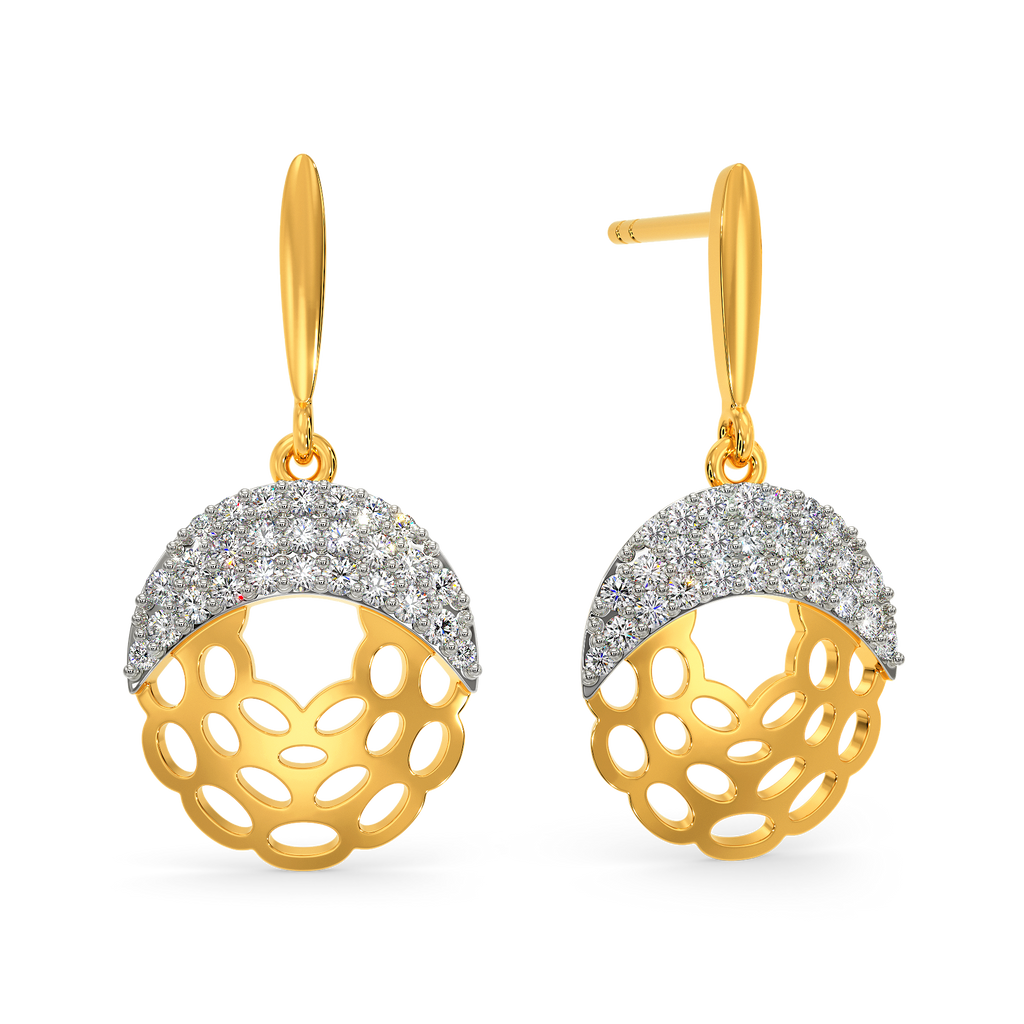 Knitted Drama Diamond Earrings